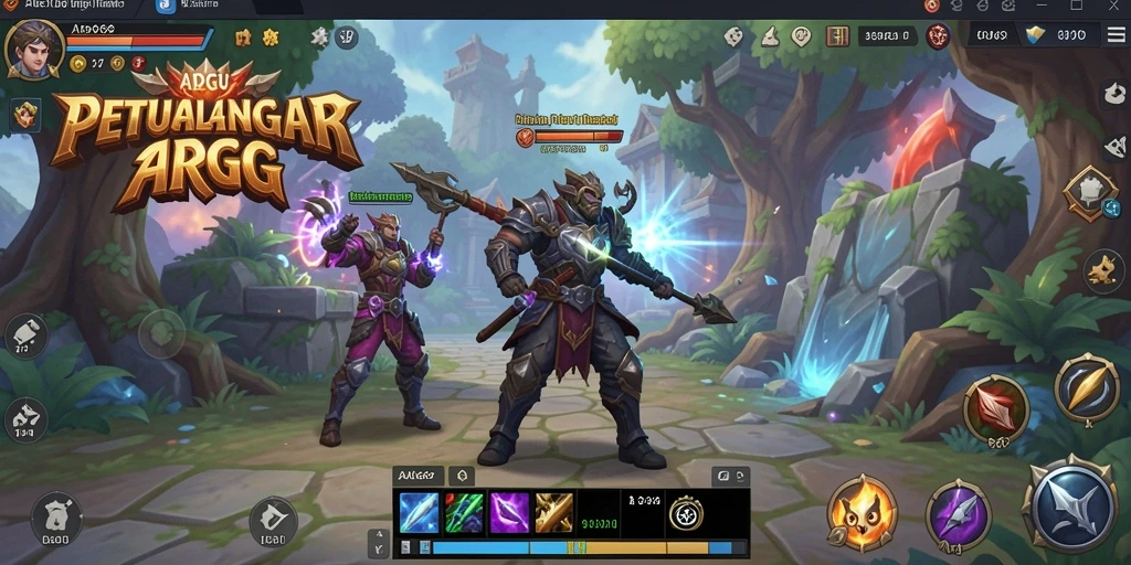 Gameplay menakjubkan ADG62 dengan pertarungan yang dinamis.