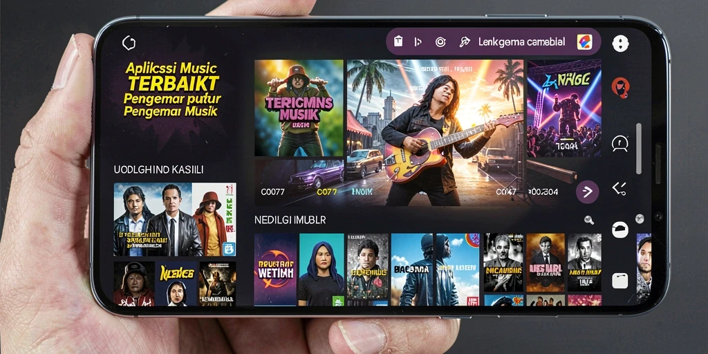 Gambar menunjukkan momen seru bermain musik di aplikasi C0077.