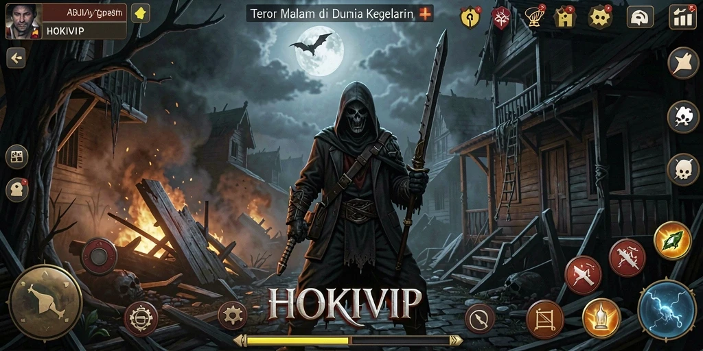 Tangkapan layar menampilkan momen menegangkan dari HOKIVIP.