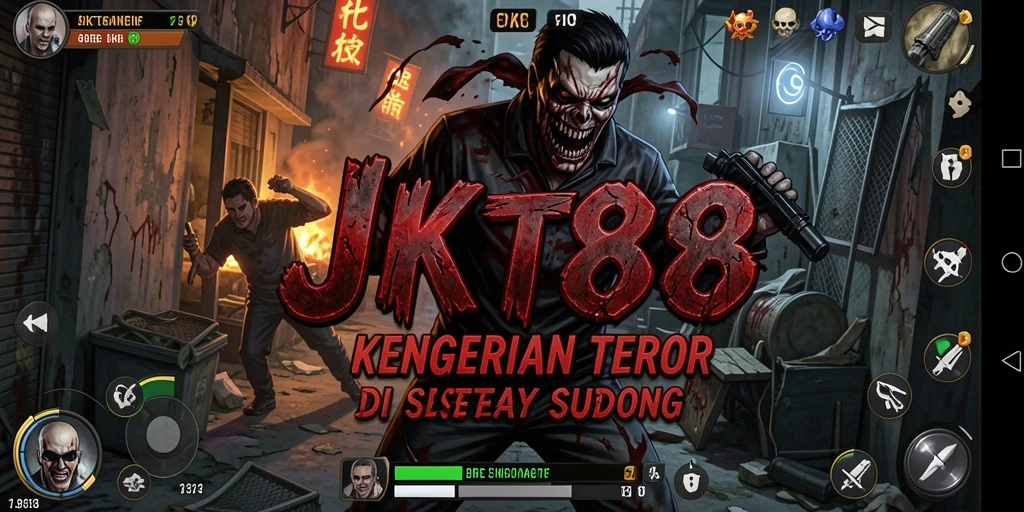 Tampilan gameplay JKT88 dengan kengerian yang mencekam.