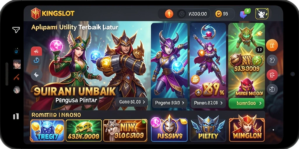 Tampilan utama KINGSLOT menampilkan fitur pengelolaan tugas yang memudahkan pengguna.