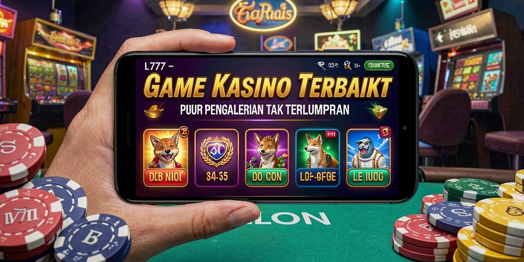 Tampilan menarik gameplay Kasino L777 dengan berbagai pilihan permainan.