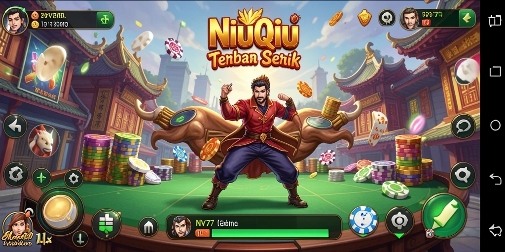 Tampilan menarik dari gameplay NV77 yang seru dan menantang.
