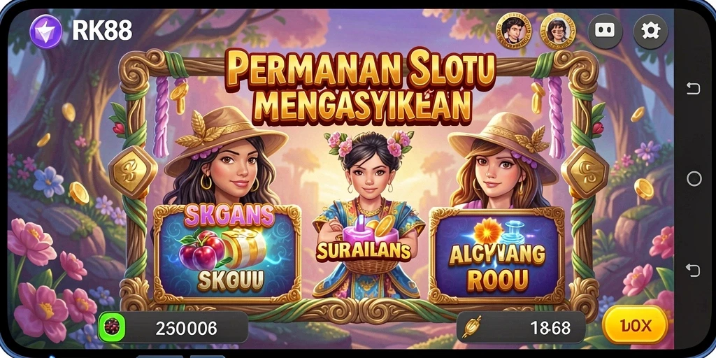 Tampilan gameplay menegangkan di RK88 dengan berbagai kemenangan slot.