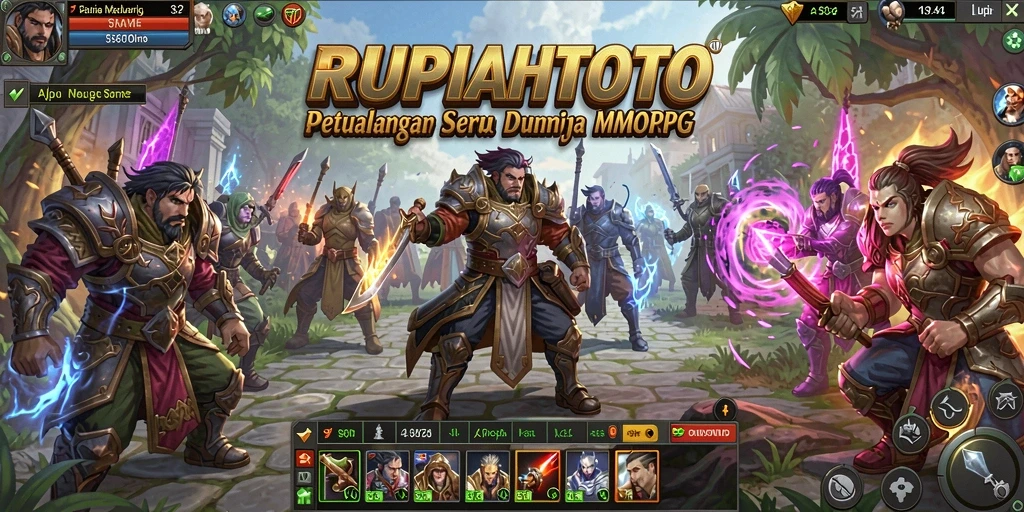 Screenshot gameplay RUPIAHTOTO yang menunjukkan aksi seru dalam MMORPG.